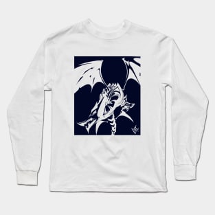 Dragon silhouette art Long Sleeve T-Shirt